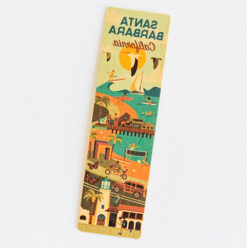 Santa Barbara Scene Wood Bookmark