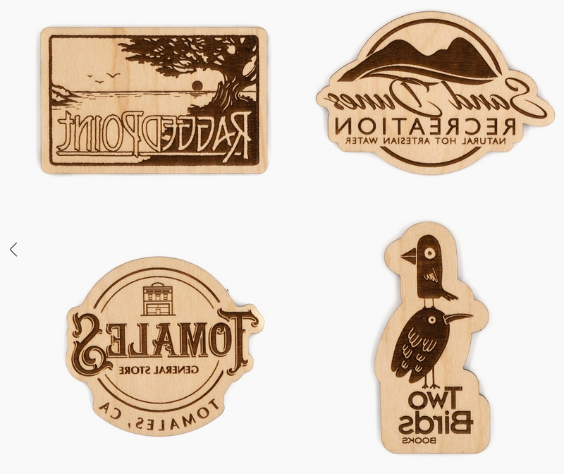 Custom Logo Wood Magnets