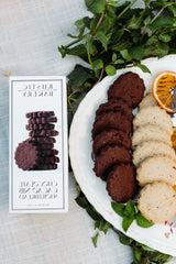 Chocolate Cacao Nib Shortbread Cookies