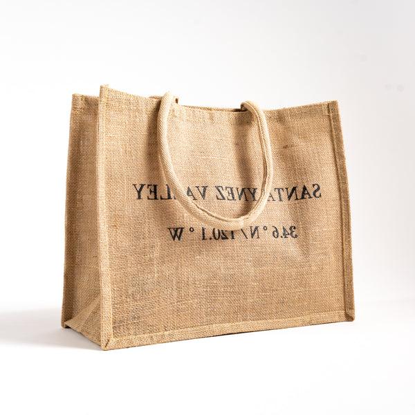 Santa Ynez Valley Coordinates Jute Tote