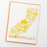 California Letterpress Card